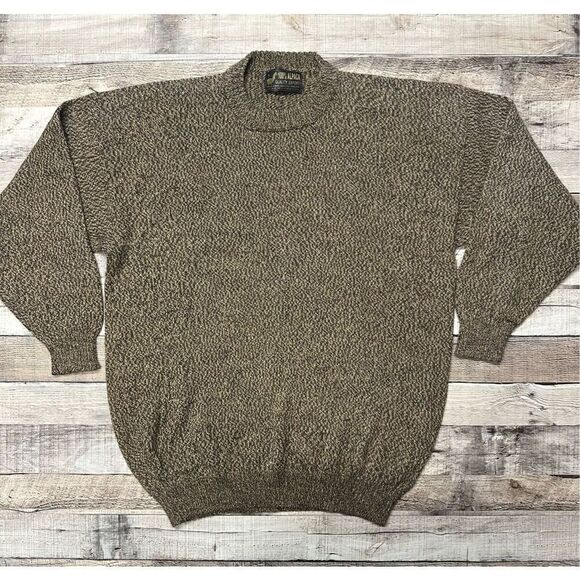 Size Large Vintage Mens Alpaca Quality Export Long Sleeve Crew Neck Sweater - Picture 1 of 5